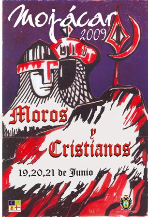 Cartel fiestas de Moros y Cristianos 2009 Mojácar