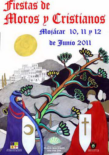 Cartel fiestas de Moros y Cristianos 2011 Mojácar