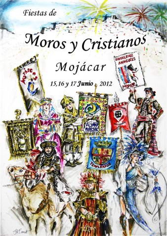 Cartel fiestas de Moros y Cristianos 2012 Mojácar
