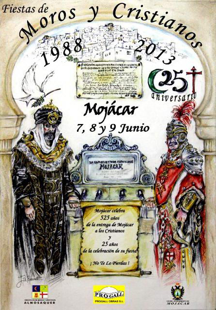 Cartel fiestas de Moros y Cristianos 2013 Mojácar