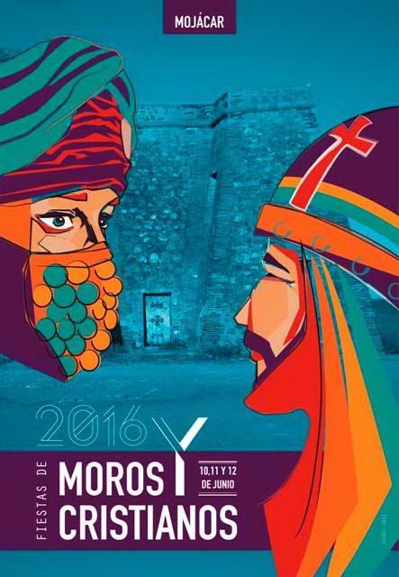 Cartel fiestas de Moros y Cristianos 2016 Mojácar