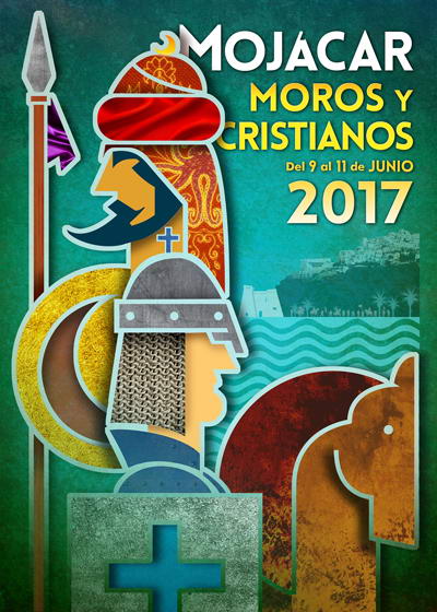 Cartel fiestas de Moros y Cristianos 2017 Mojácar