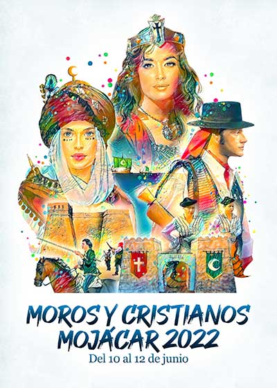 Cartel fiestas de Moros y Cristianos 2022 Mojácar